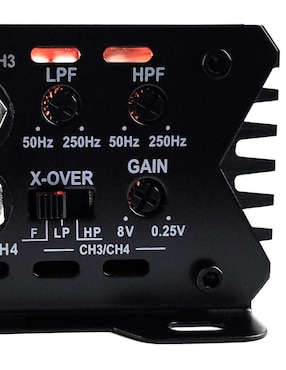 Amplificador para auto Evox Lighning150.4 de 9-16 vdc