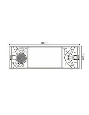 Autoestéreo un din Audio Labs ADL-MP90