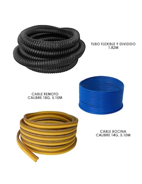 Kit instalación para amplificador RCA Vander Graaf a tipo RCA de 5 m