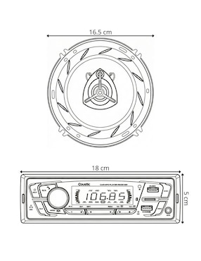 Kit de autoestéreo Coustic CO-PK300