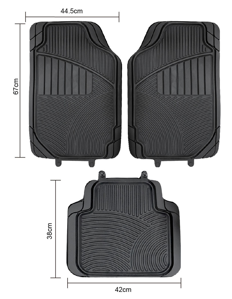 Juego de tapetes para auto de PVC 9