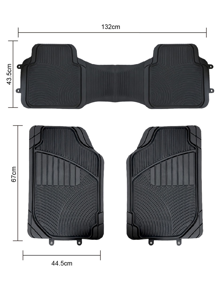 Juego de tapetes para auto de PVC 8
