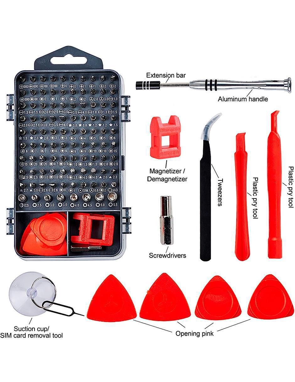 Set de desarmadores 124 piezas 3