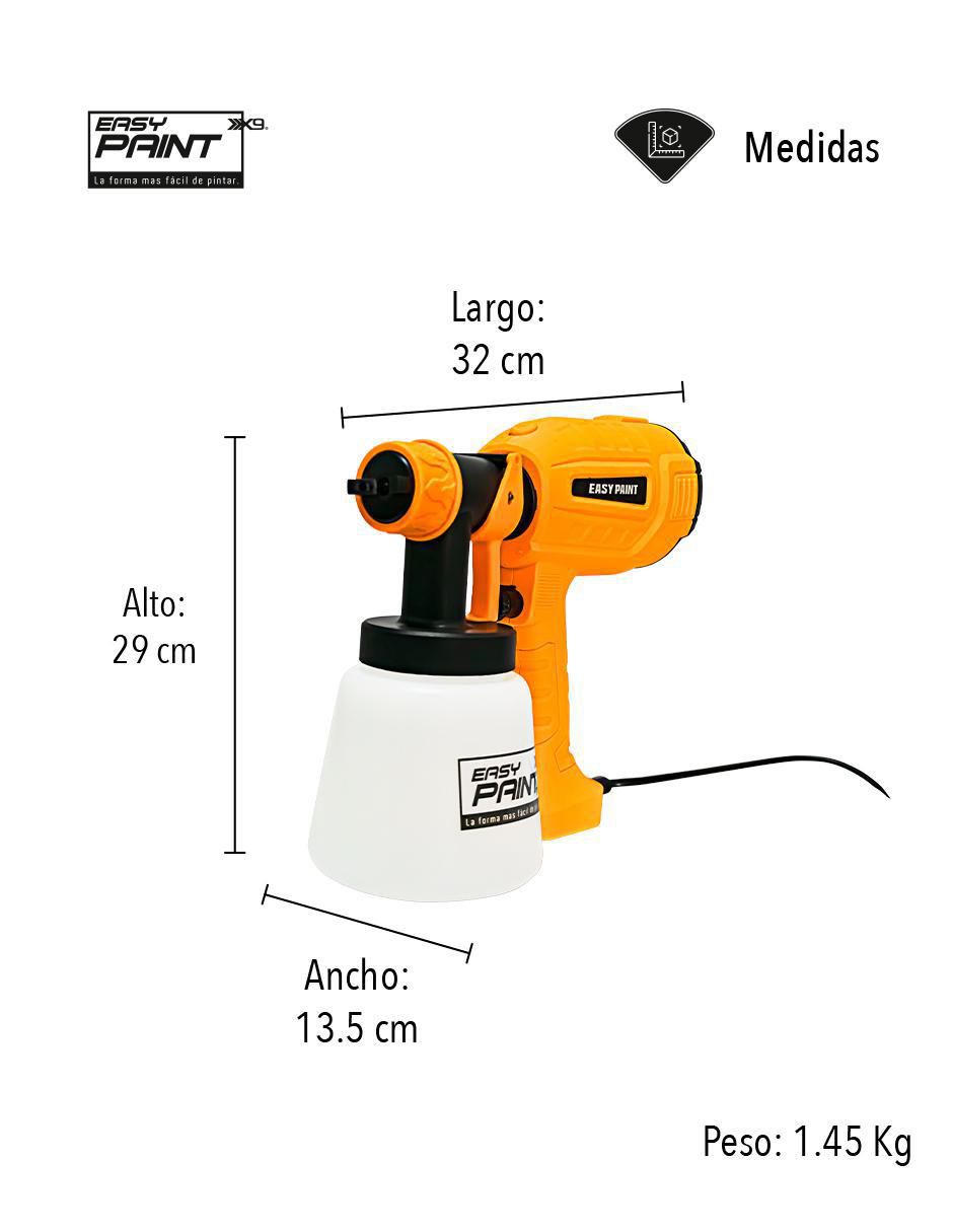 Pistola para pintar Easy Paint X9 EASY-04 5