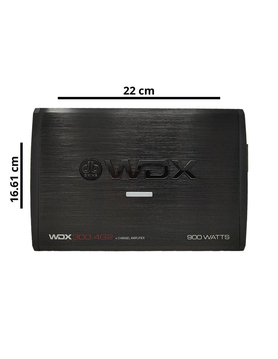 Amplificador para auto WDX3004G2 de 14.4 V 4