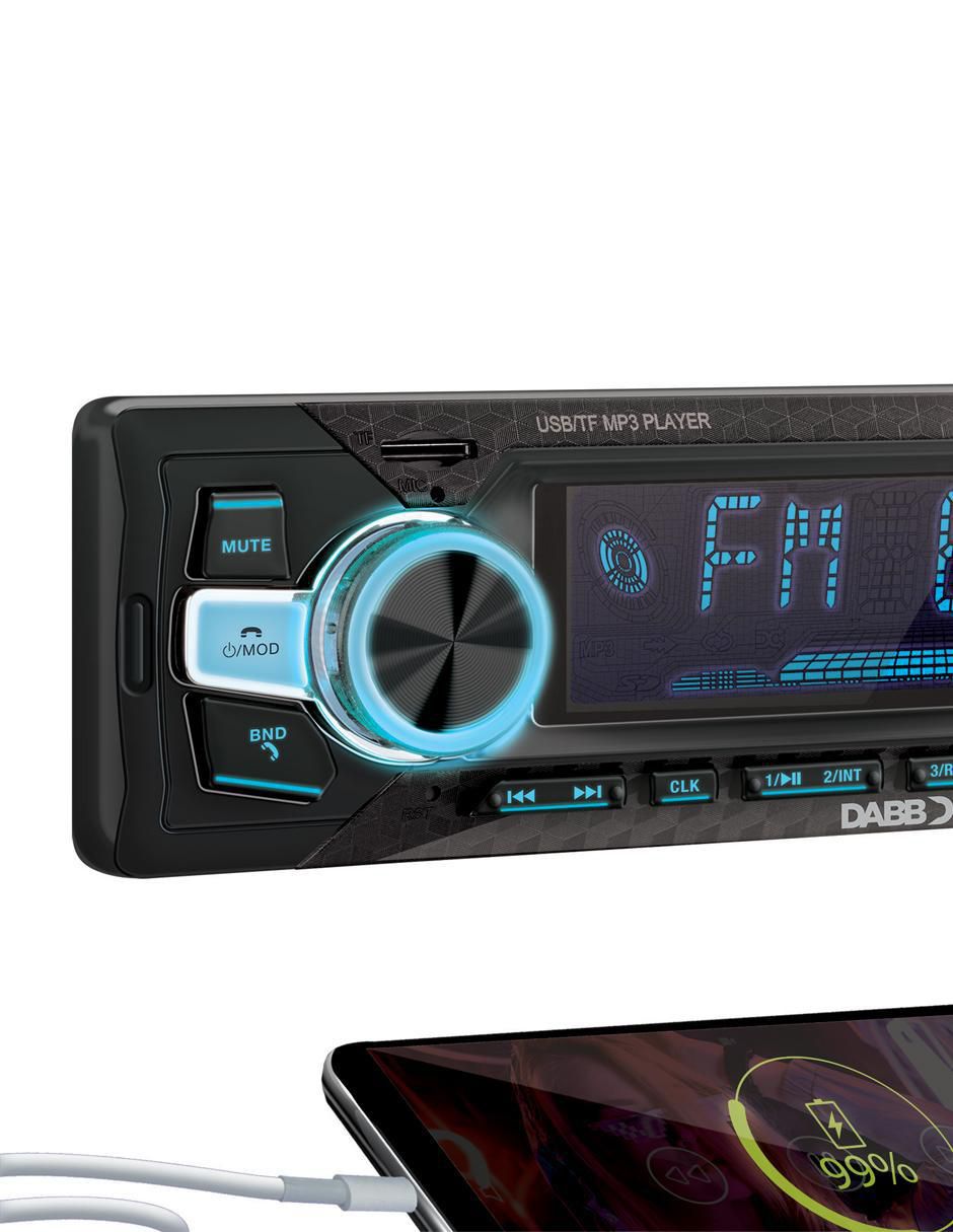 Autoestéreo un din dab-0206 2