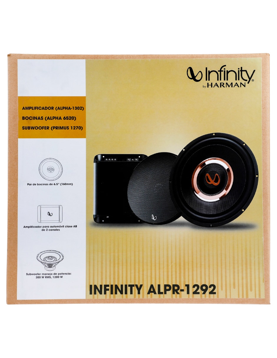 Amplificador para auto ALPR-1292 de 12 V 6