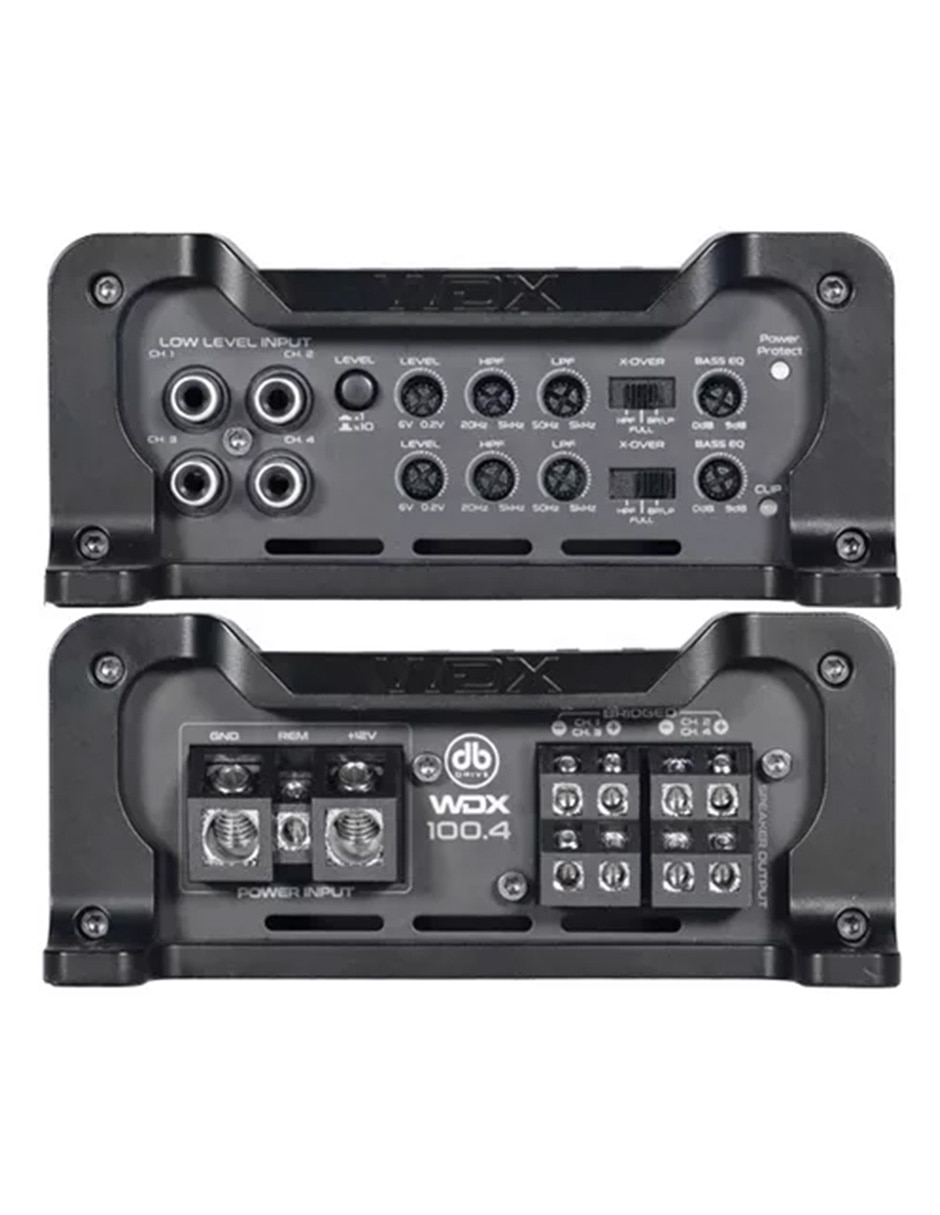 Amplificador para auto WDX100.4 de 14.4 V 2