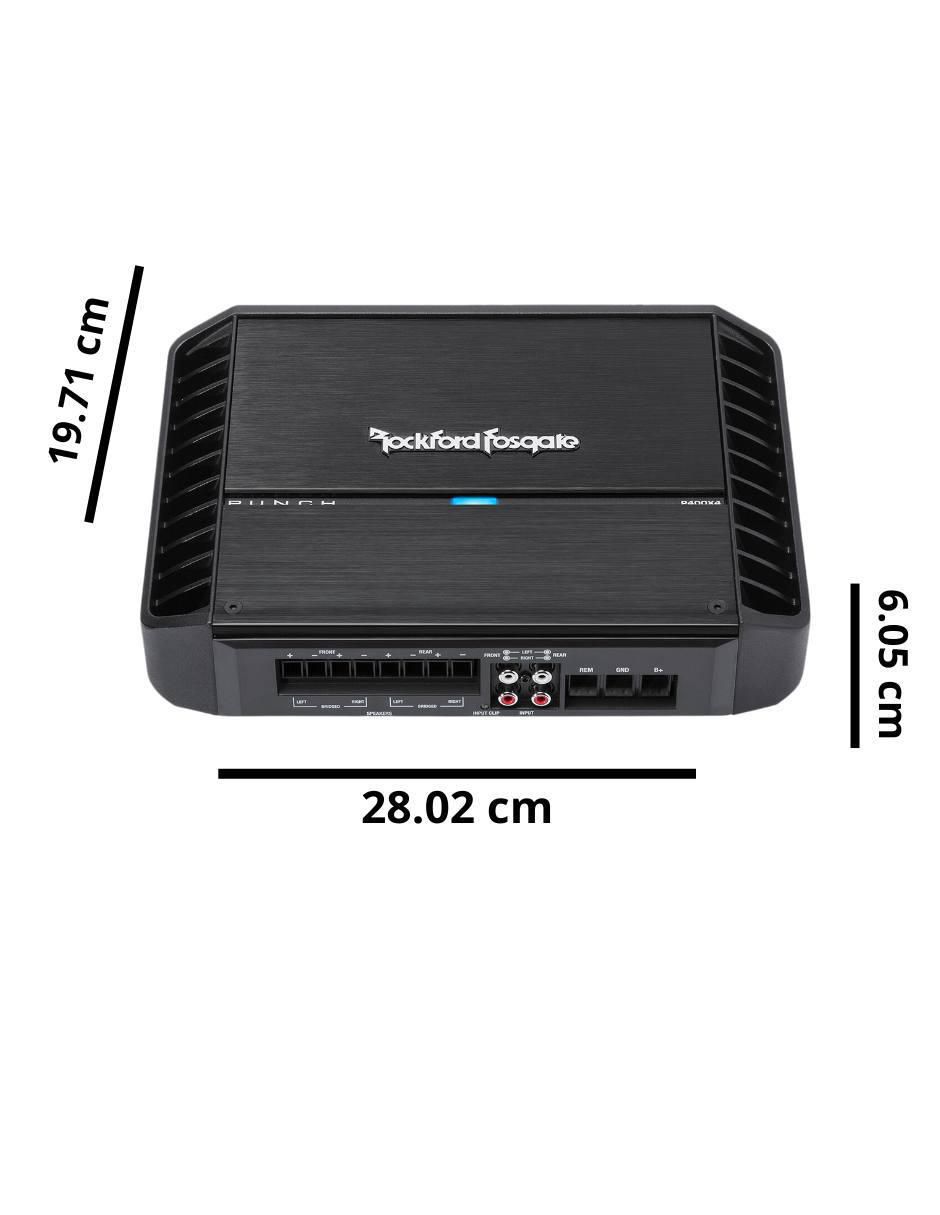 Amplificador para auto P400X4 de 9.16 VDC 5