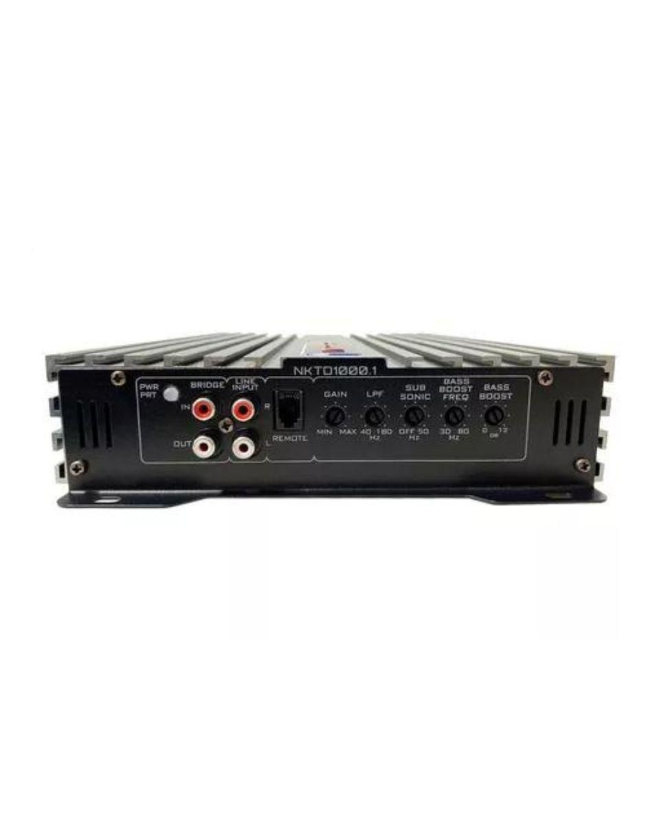 Amplificador para auto NKTD1000.1 de 9 V 3
