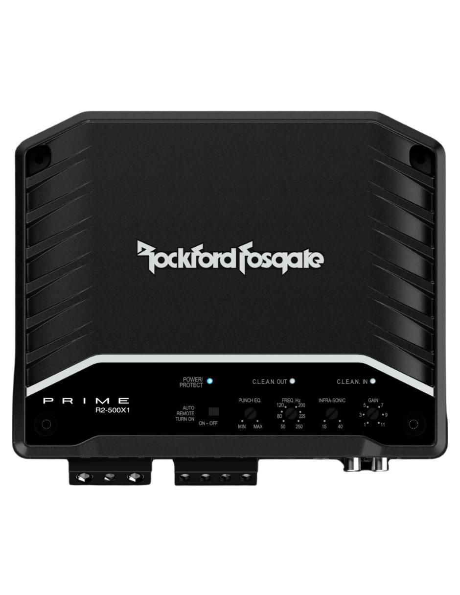 Amplificador para auto R2500X1 de 12 V 1