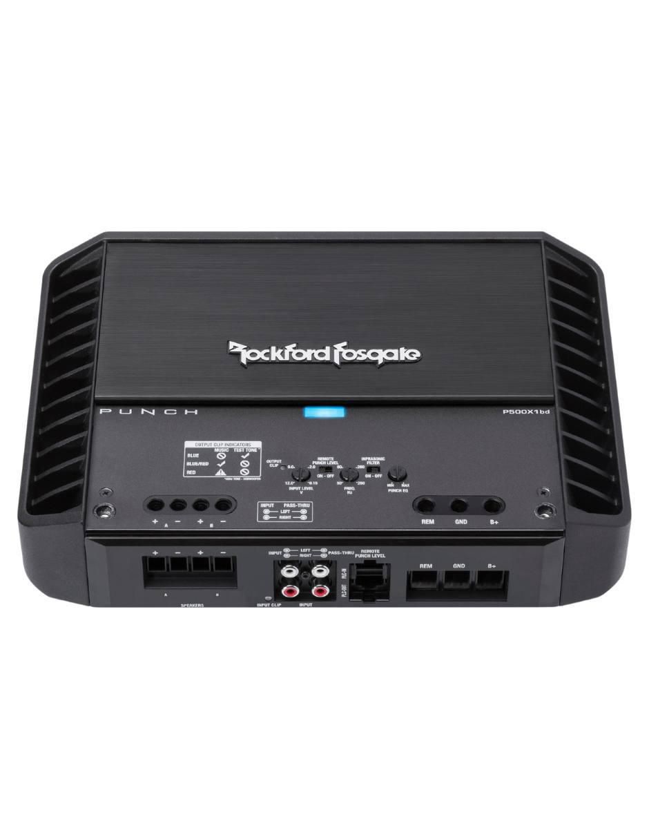 Amplificador para auto P500X1BD de 12 V 4
