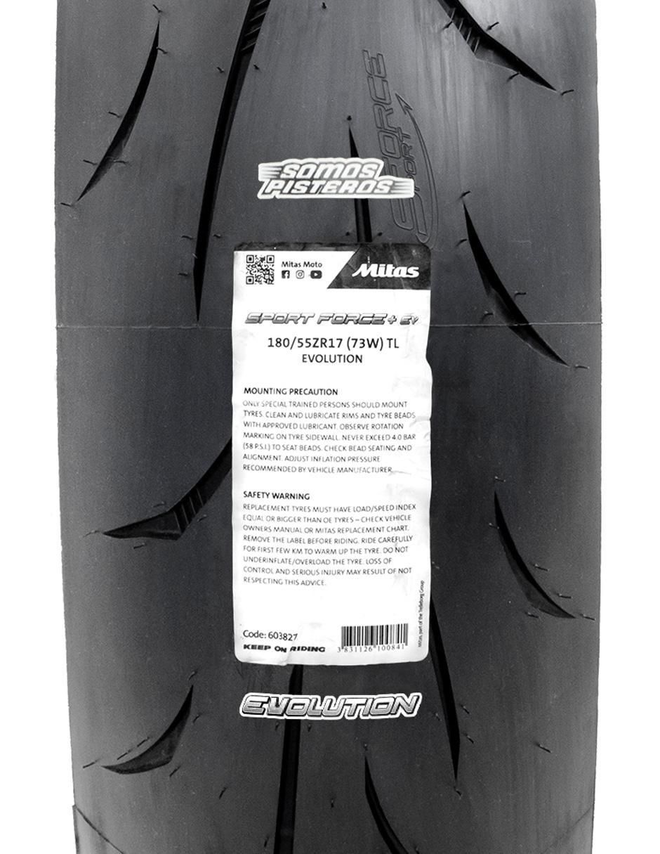 Llanta para moto Sport Force+ Ev 180 / 55 R17 4