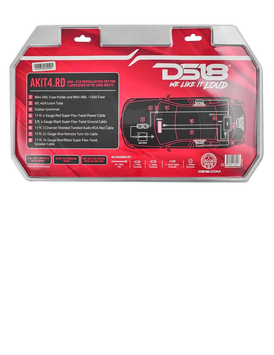 Kit de autoestéreo AKIT4-RD 4