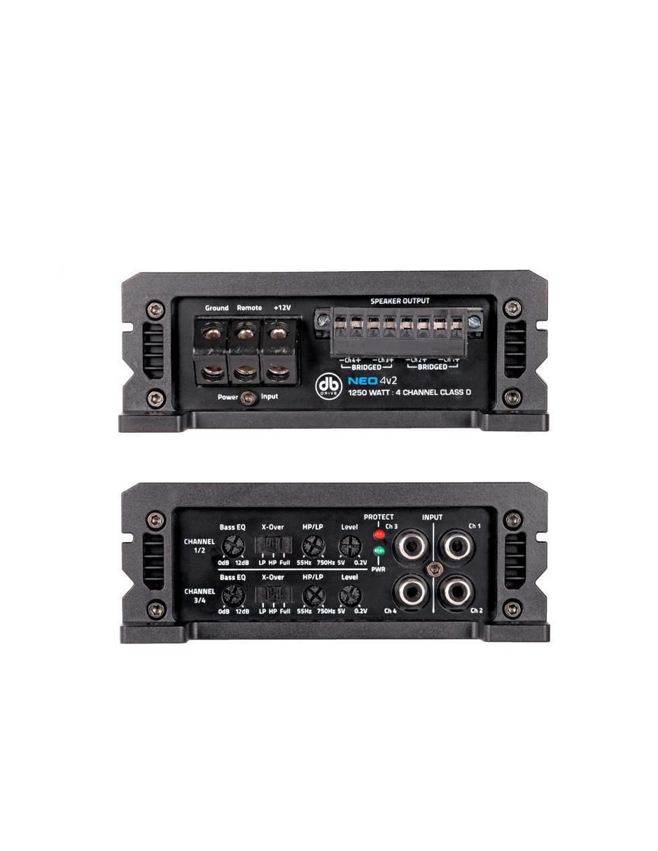 Amplificador para auto NEO4V2 de 5 V 2
