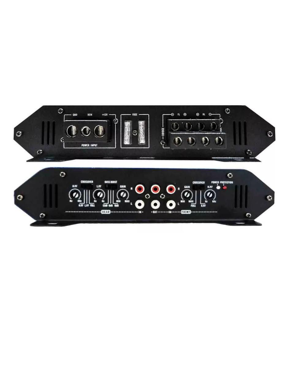 Amplificador para auto AC1200.4RD de 8 V 2
