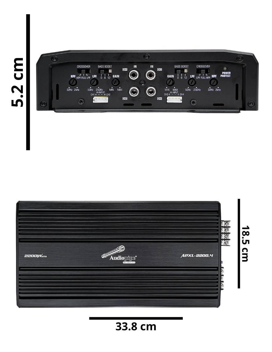 Amplificador para auto APXL22004 de 6 V 8