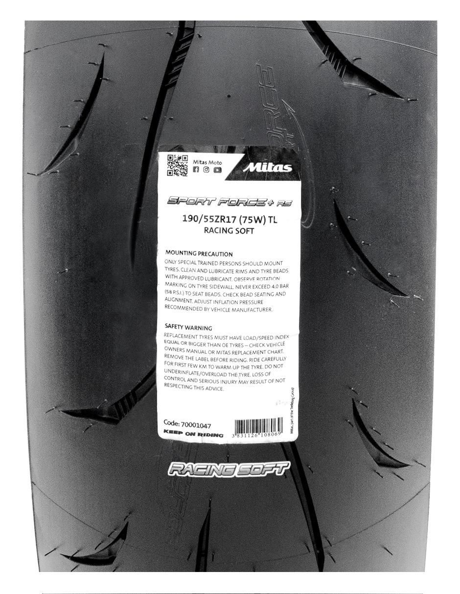 Llanta para moto Sport Force+ Rs 190/55R17 4