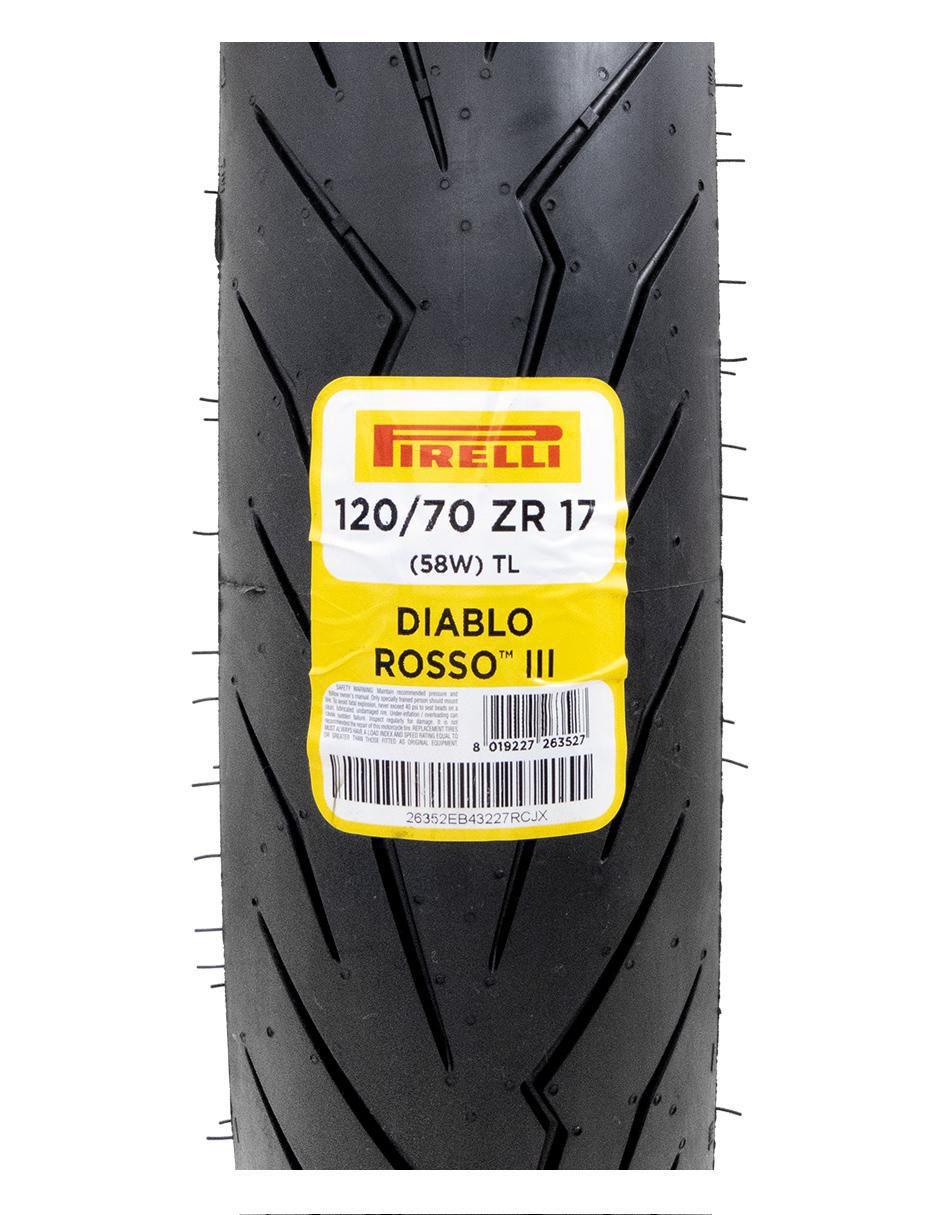 Llanta para moto Diablo Rosso Iii  120 / 70 R17 3