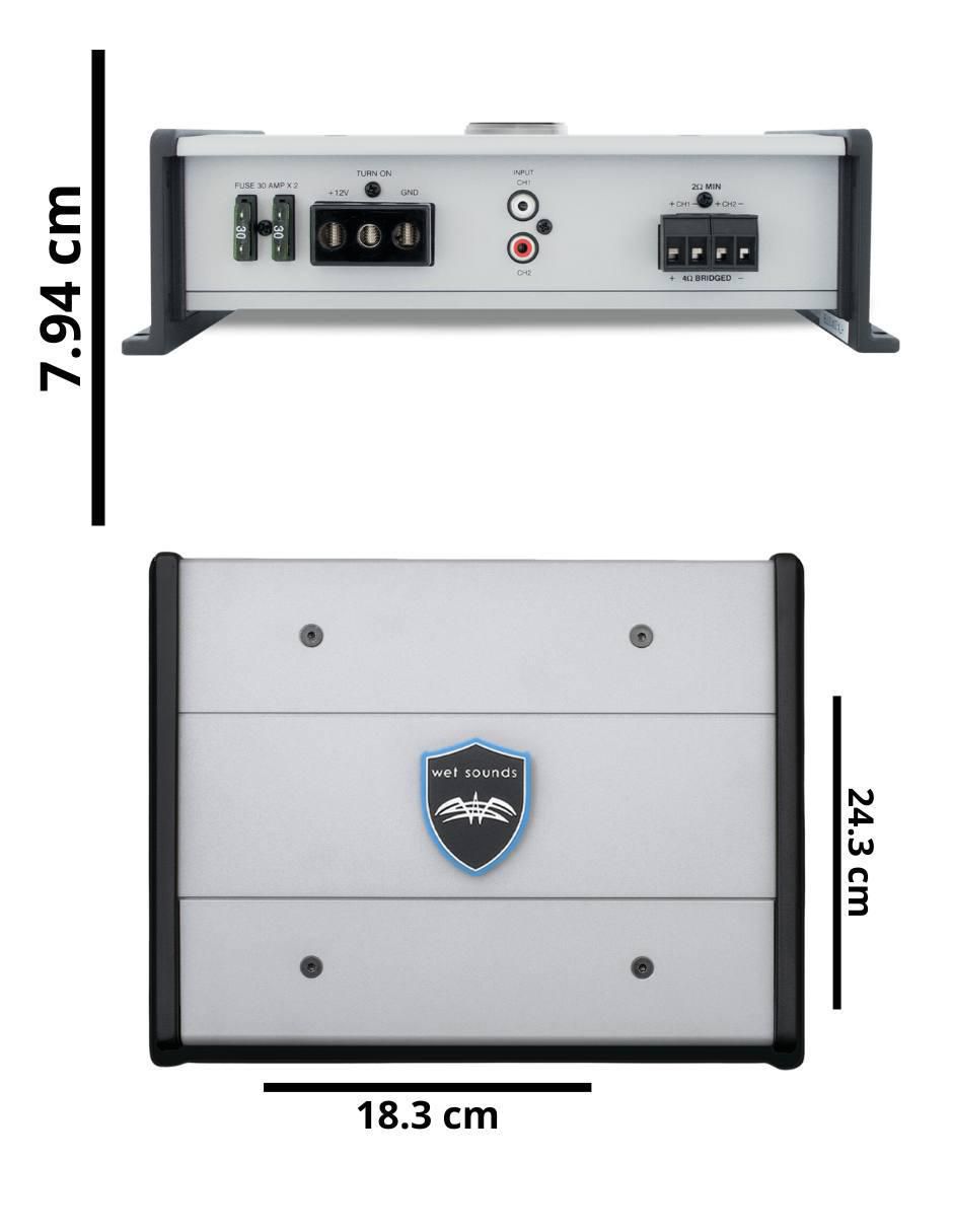 Amplificador para auto HTX2 de 14.4 V 7