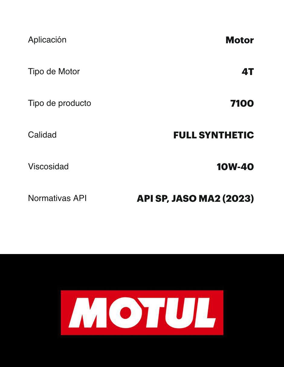 Aceite sintético para moto 10W-40 4 L 3