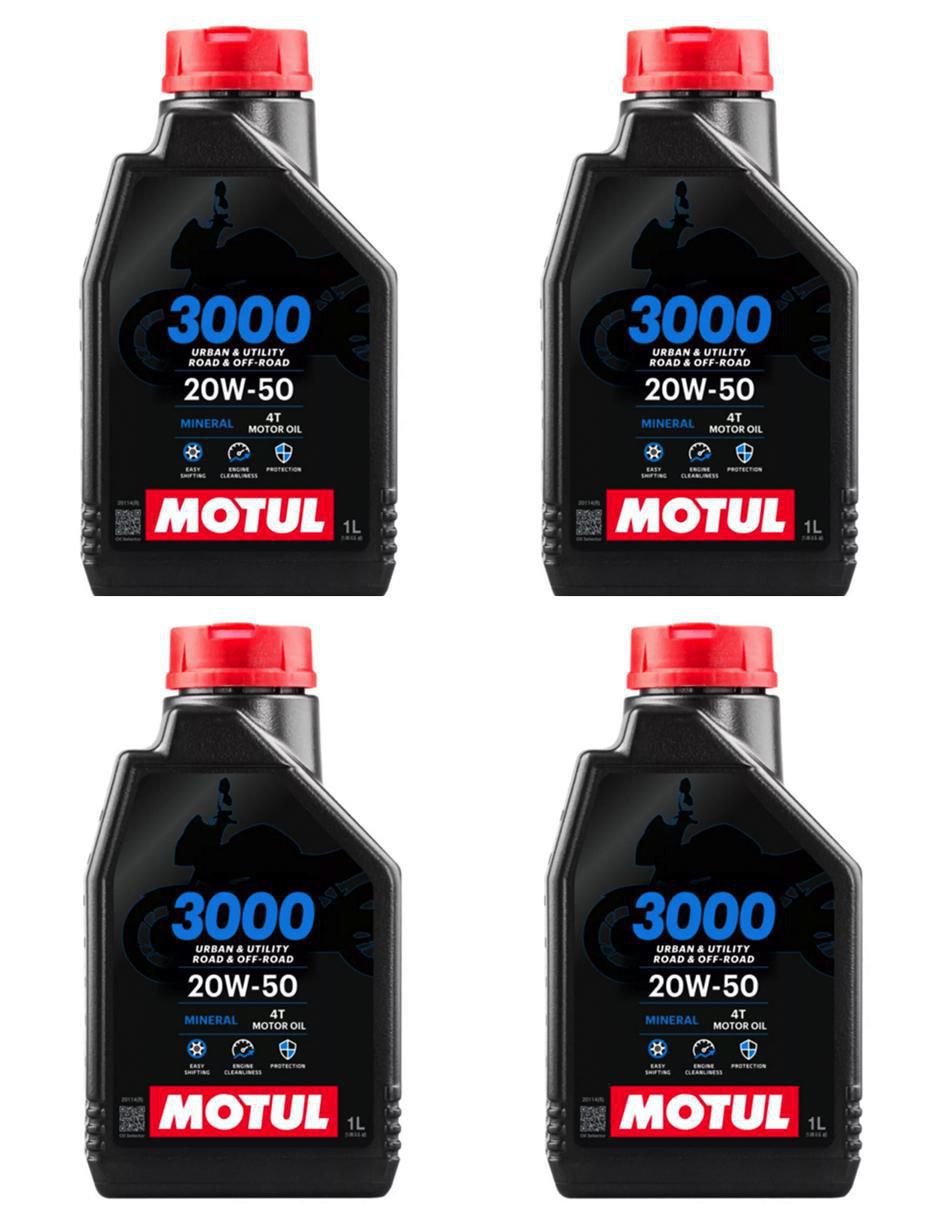 Aceite mineral para moto 20W-50 4 L