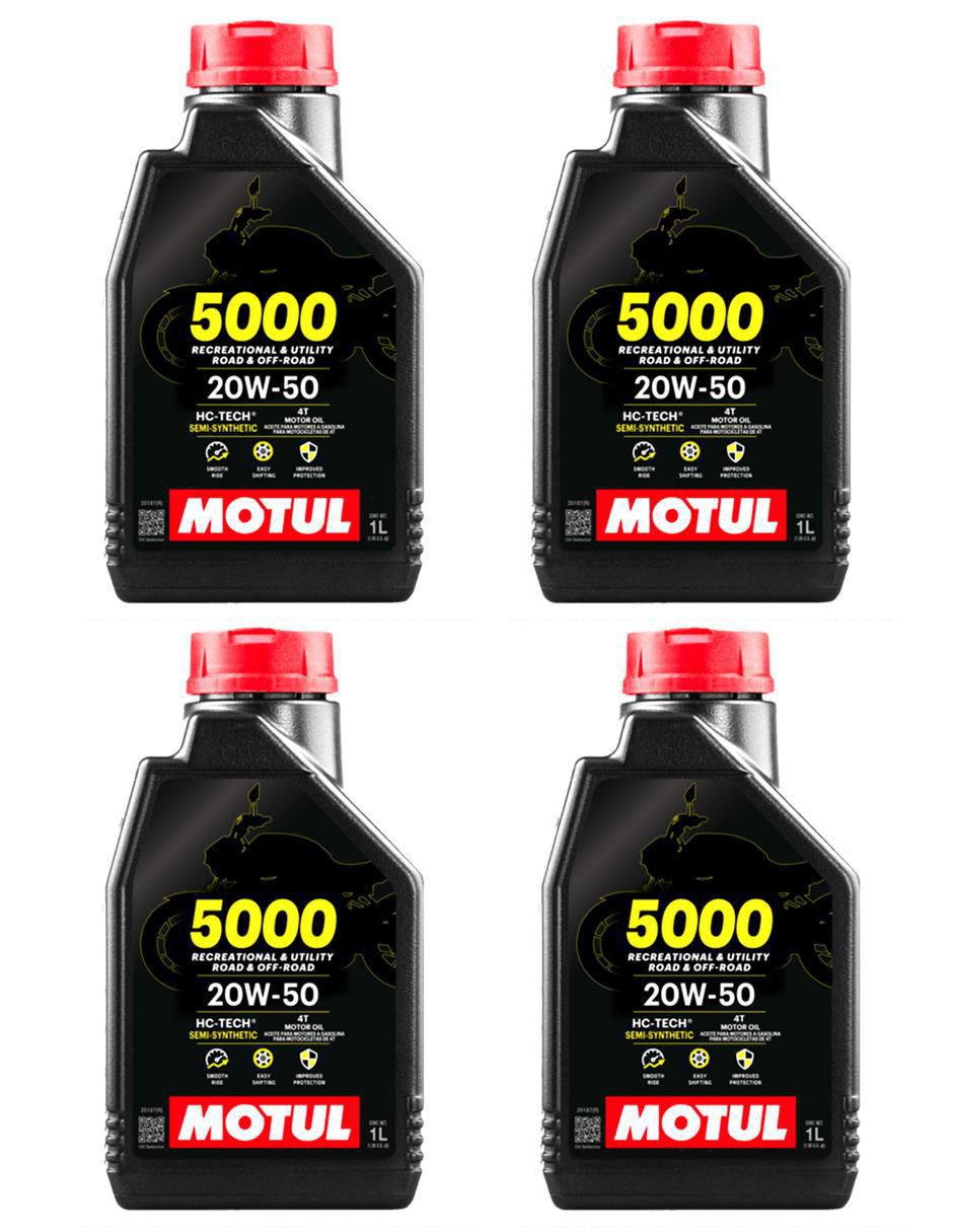 Aceite semi sintético para moto 20W-50 4 L
