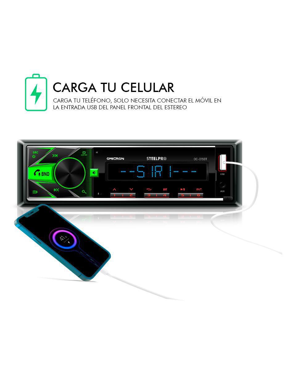 Autoestéreo un din subwoofer OC-015BT 2