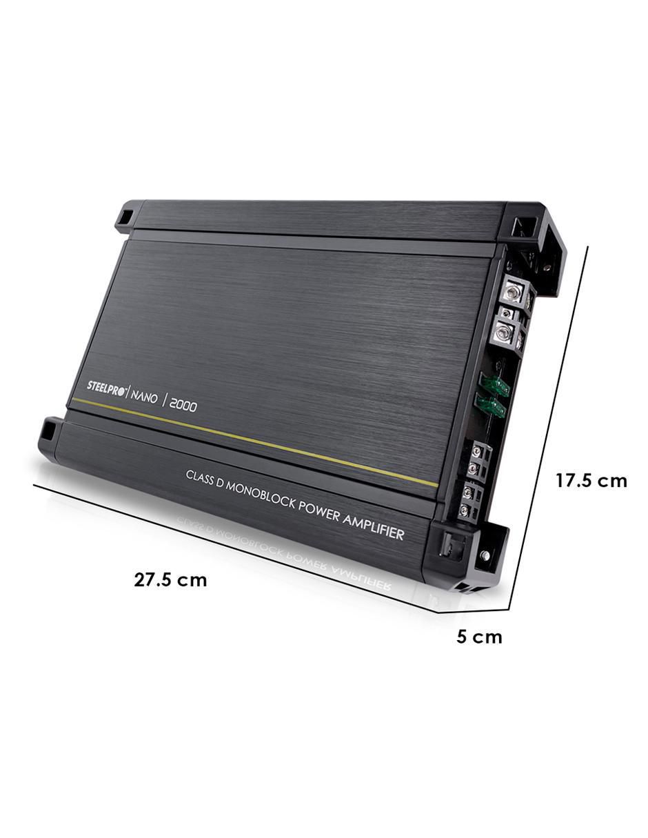 Amplificador para automovil nano-2000 de 9.6 v 5