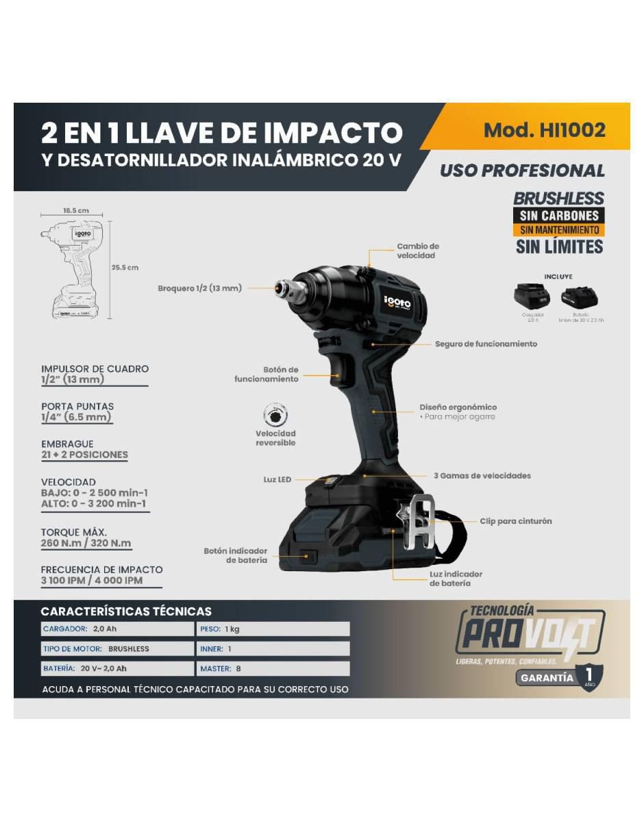 Pistola impacto hi1002 9