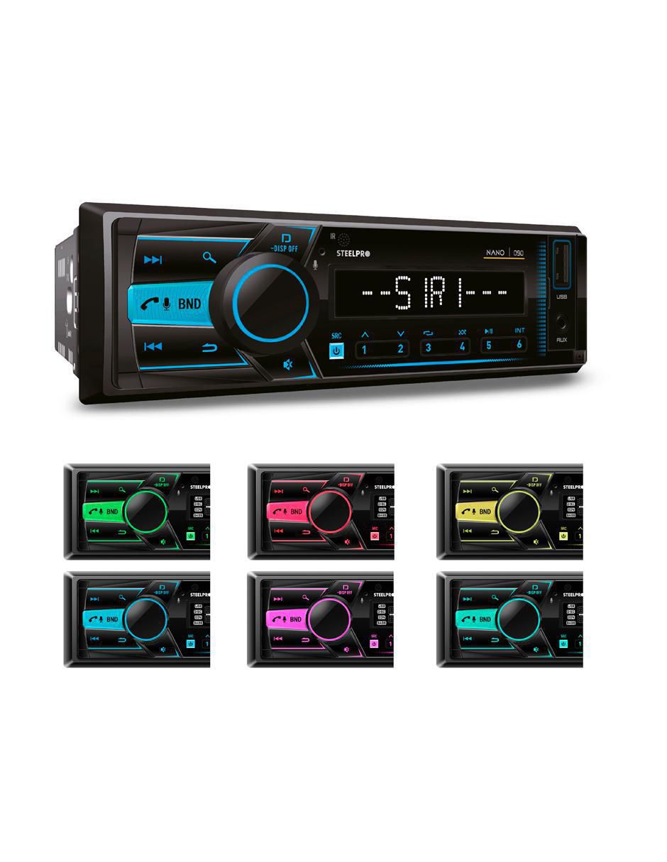 Autoestéreo un din subwoofer NANO-090 6
