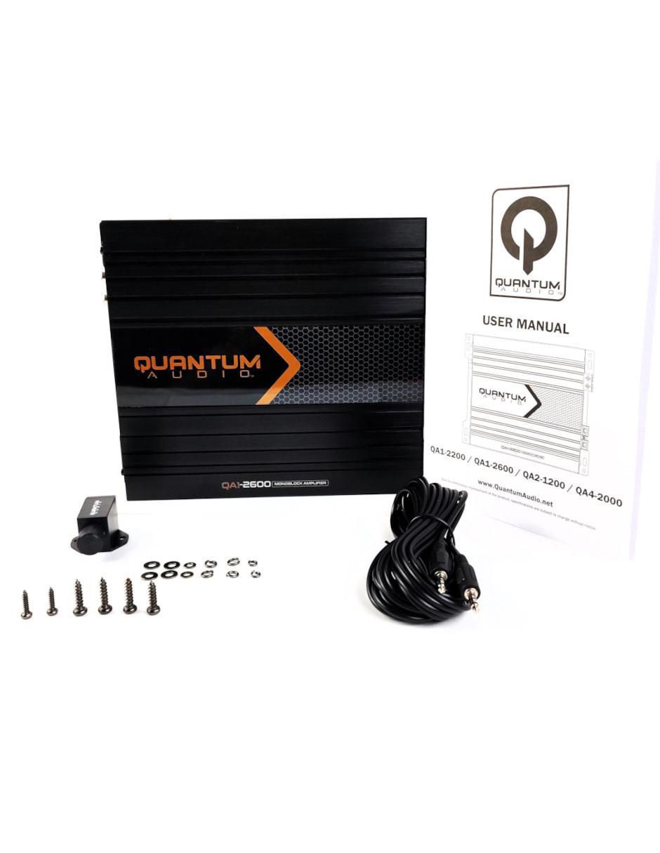 Amplificador para auto QA1-2600 de 12 VDC 13