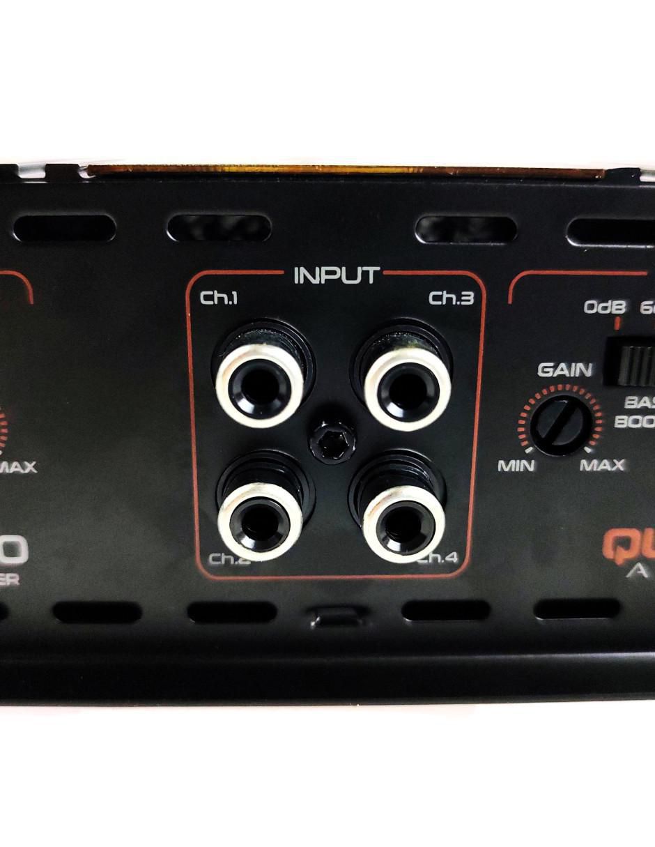 Amplificador para auto QA4-2000 de 12 VDC 9