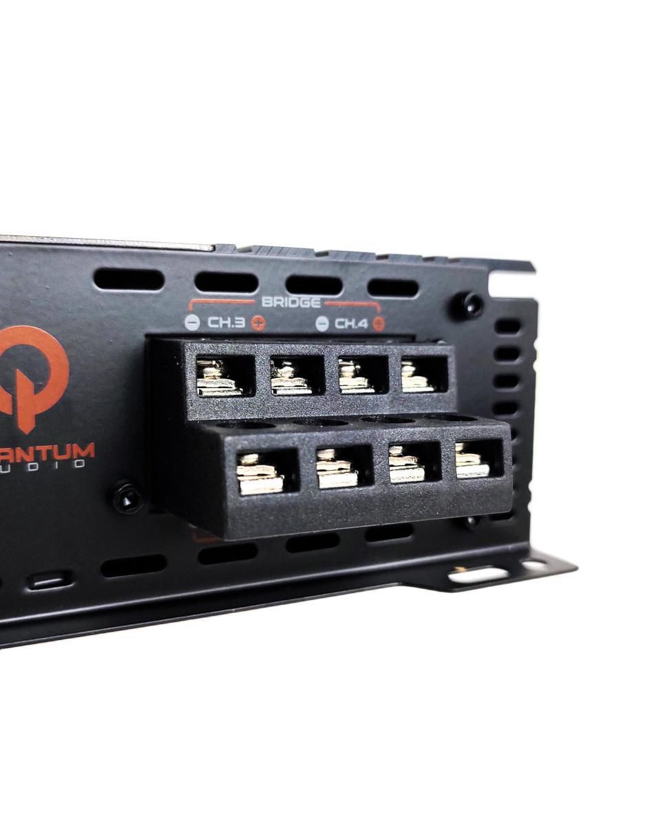 Amplificador para auto QA4-2000 de 12 VDC 10