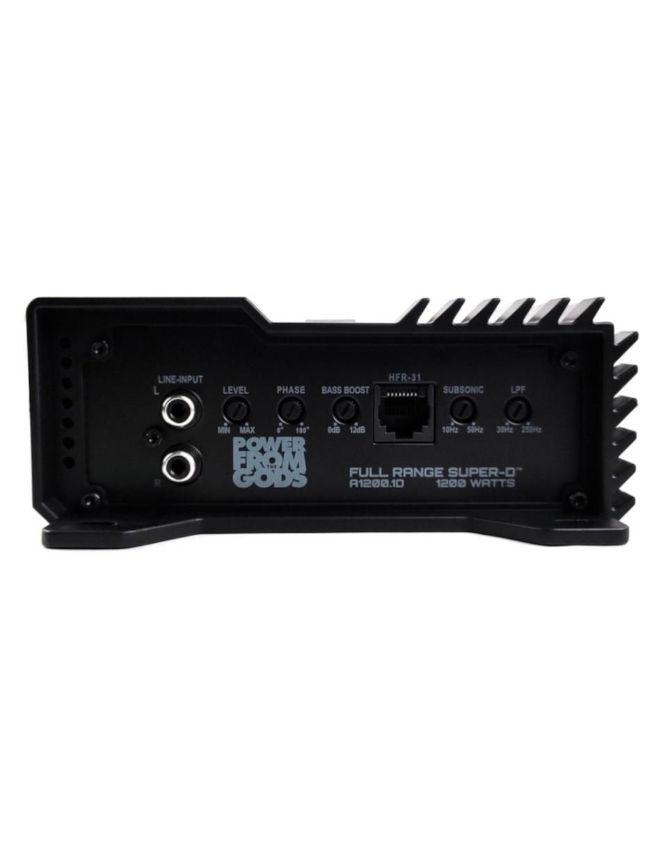 Amplificador para auto A1200.1D de 12 VDC 4