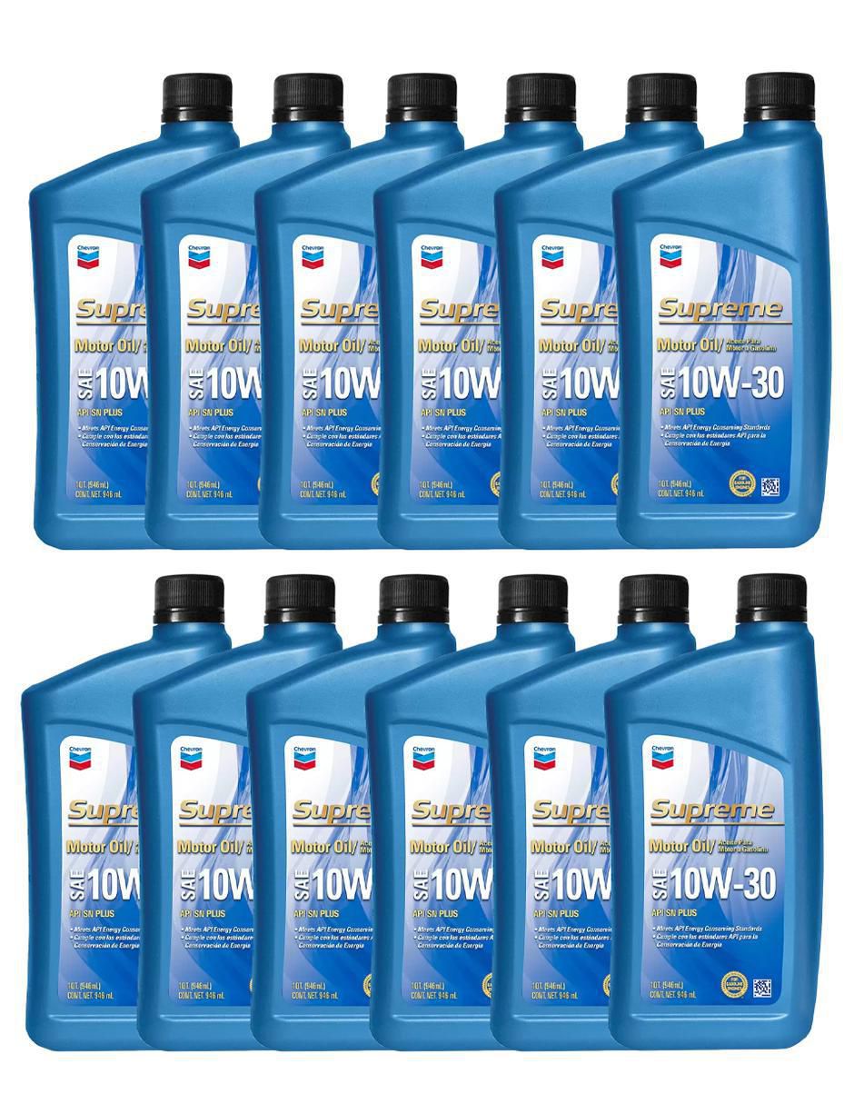 Aceite mineral para automóvil 10W-30 12 botes de 940 ml Aceite mineral para automóvil 10W-30 12 botes de 940 ml