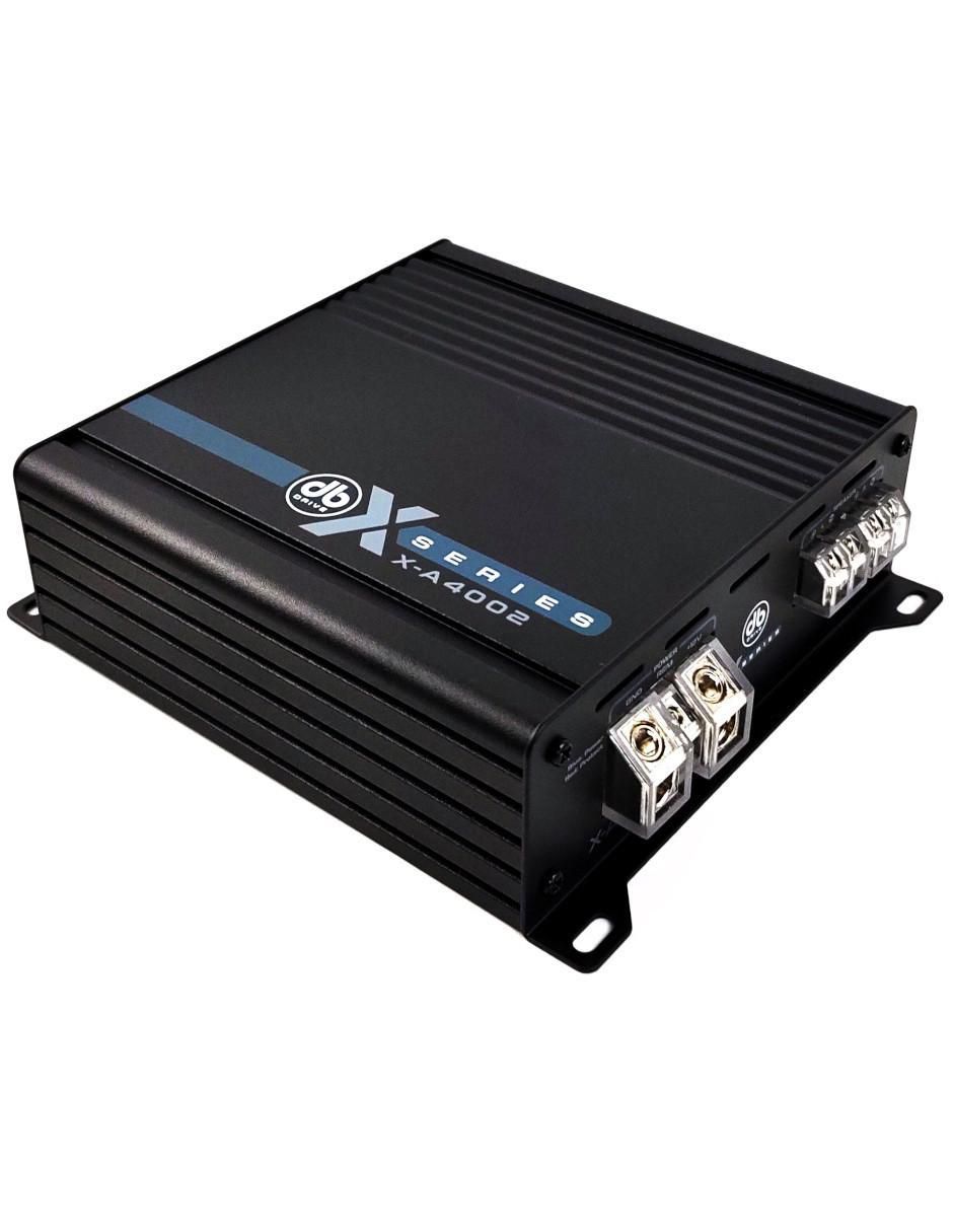 Amplificador para auto X-A4002 de 12 VDC Amplificador para auto X-A4002 de 12 VDC