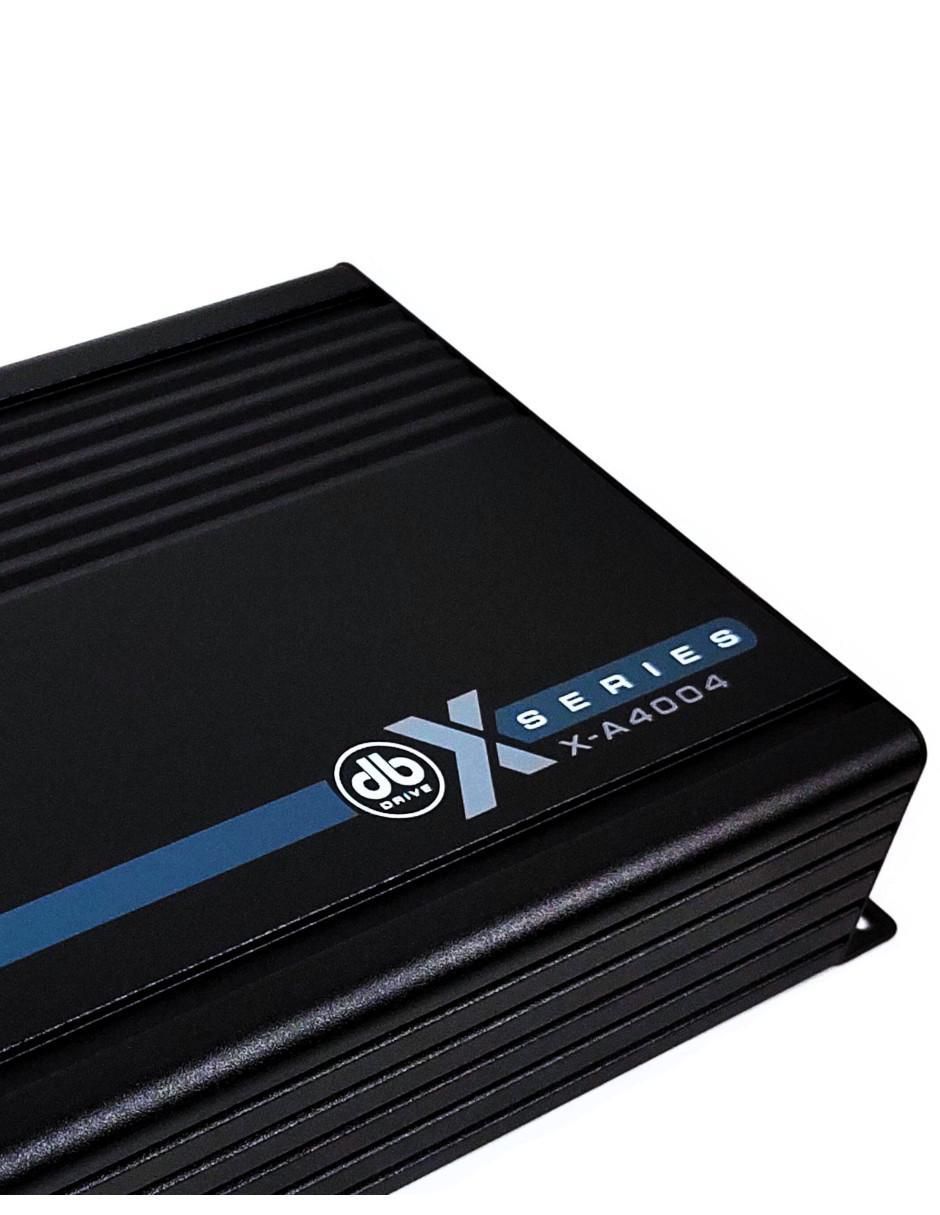 Amplificador para auto X-A4004 de 12 VDC 8