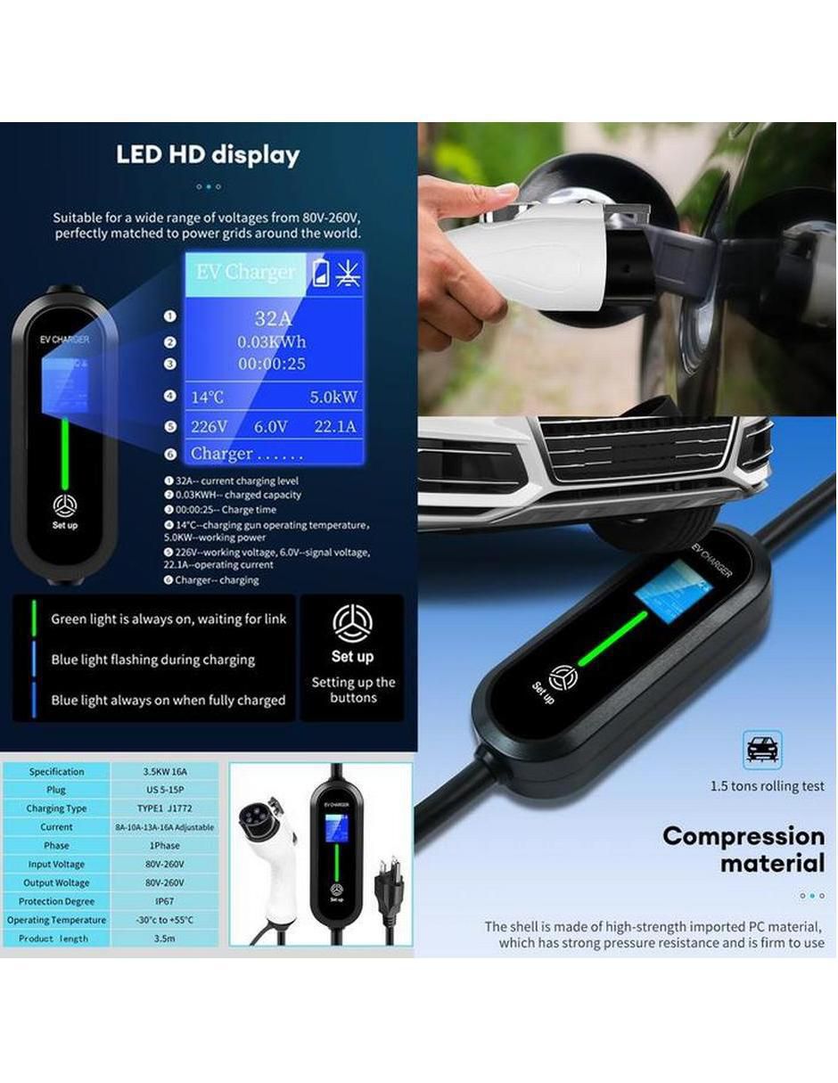 Cargador para auto eléctrico Ecovoltt1 2