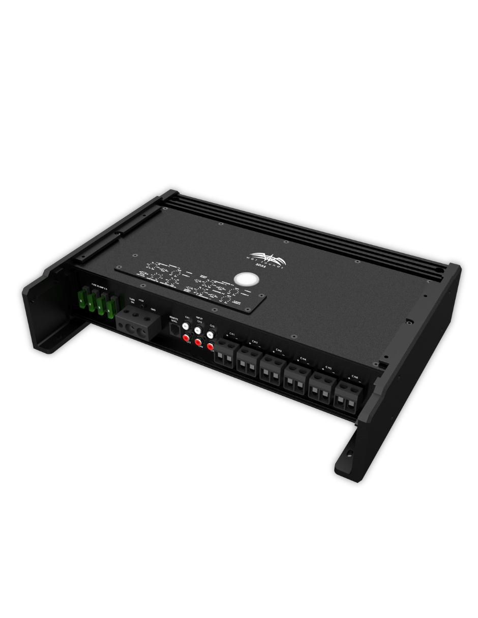 Amplificador para auto Sinister-SDX6 de 0.2-6.0 V 8