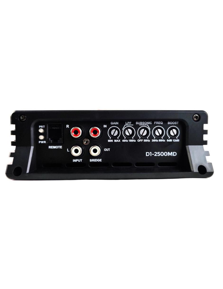 Amplificador para auto D1-2500MD de 12 VDC 7