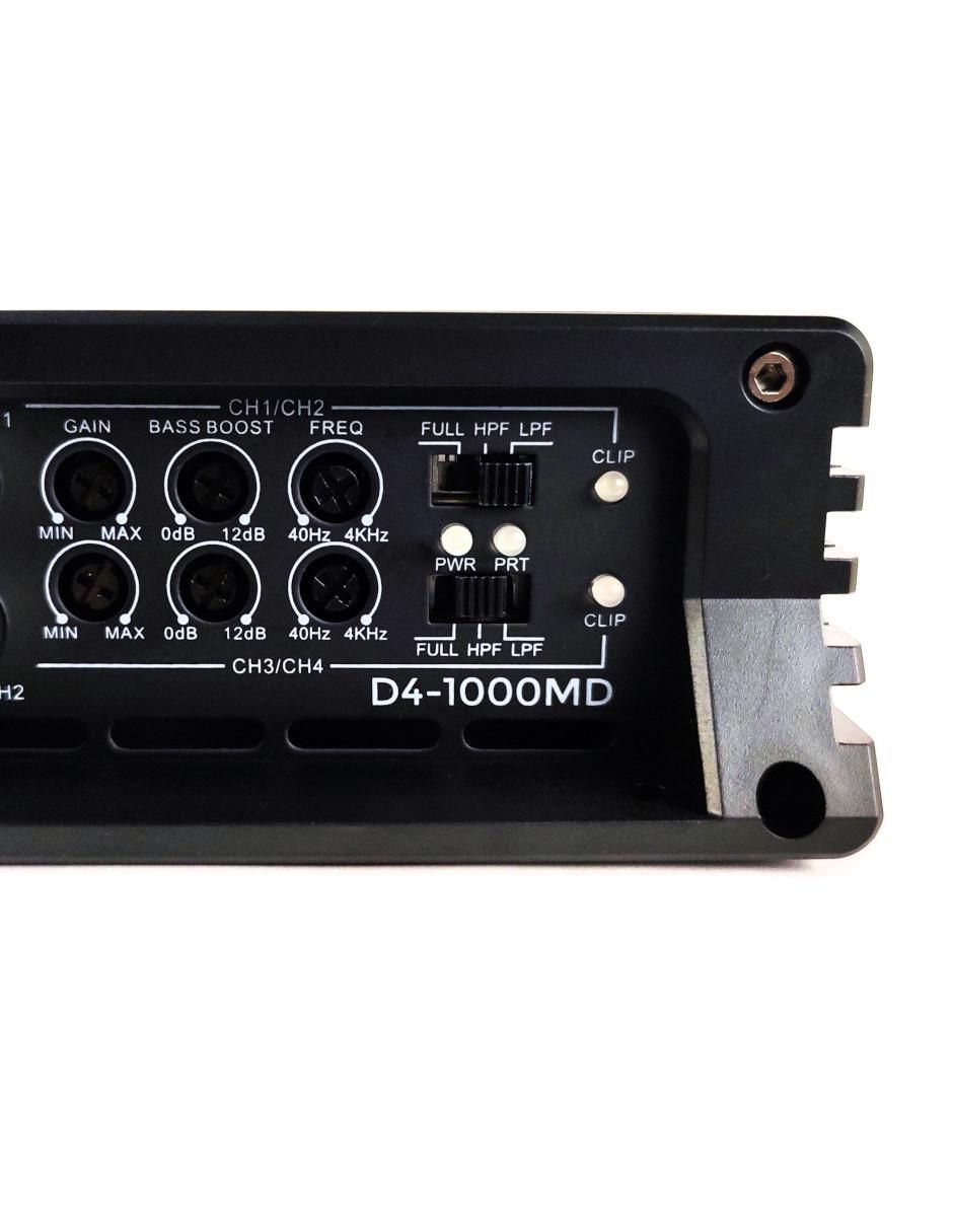 Amplificador para auto D4-1000MD de 12 VDC 8