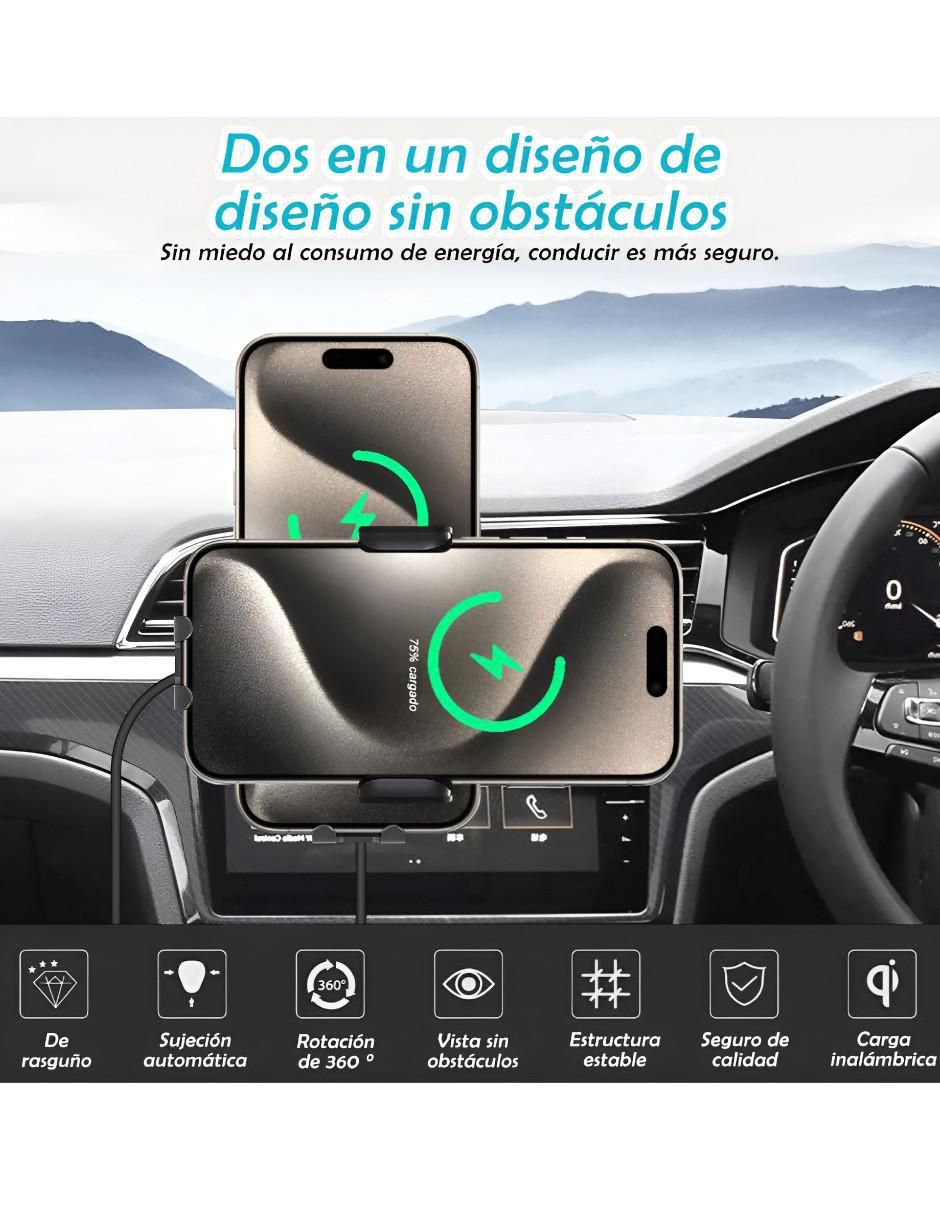 Soporte para celular con cargador inalámbrica edición estándar 4