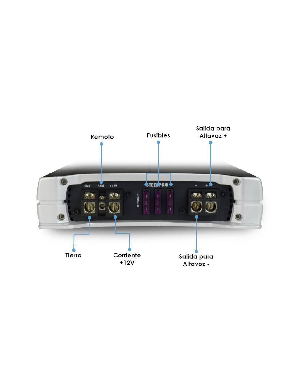 Amplificador para automovil oc-3550.1d de 9 v 2