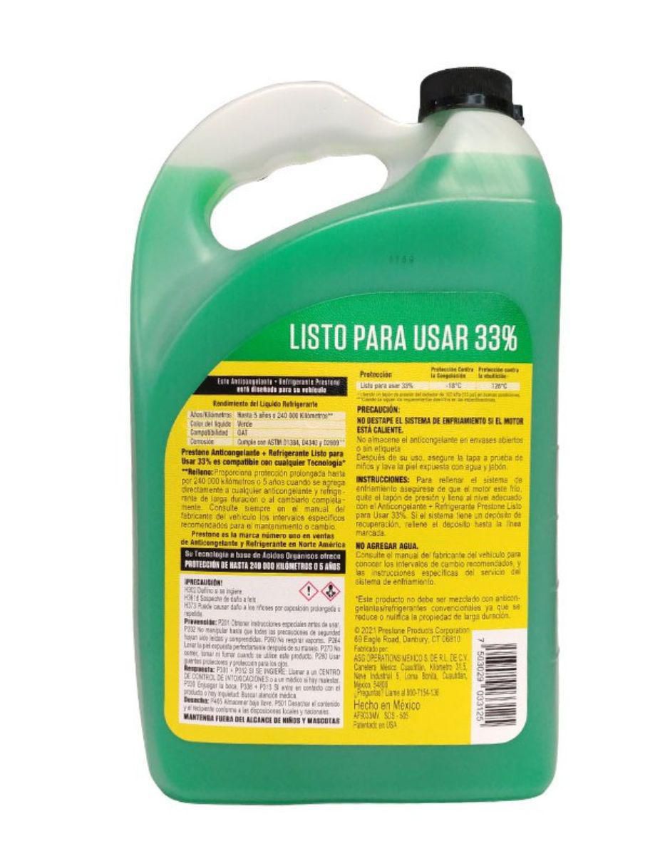 Anticongelante para automóvil 3.7 L 2