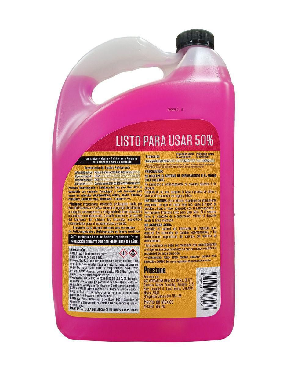 Anticongelante para automóvil 3.7 L 2