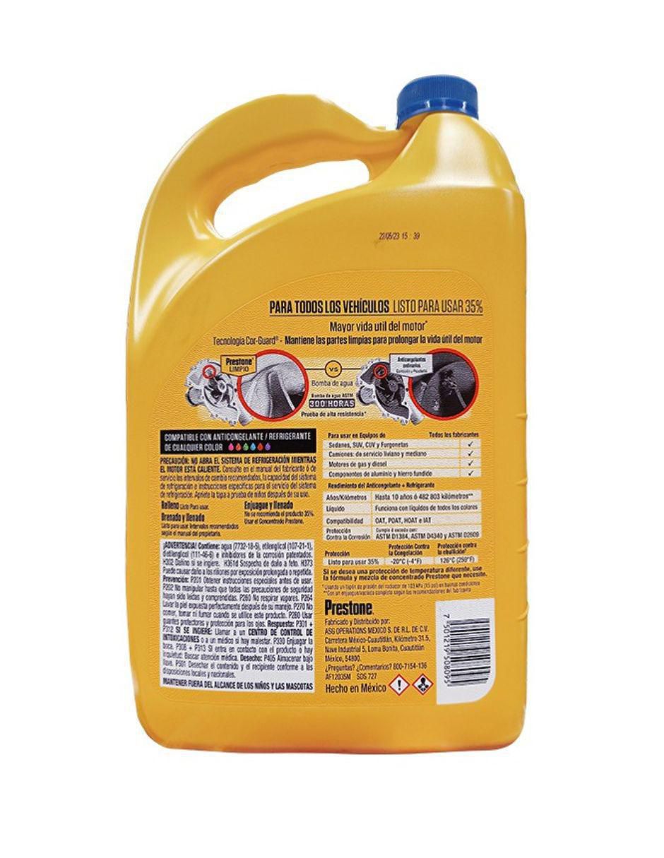 Anticongelante para automóvil 3.7 L 2