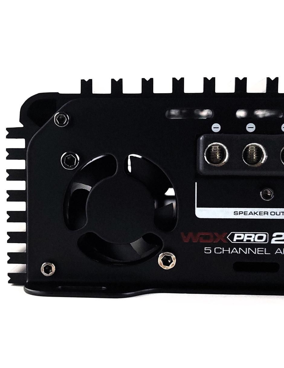 Amplificador para auto WDX PRO2500.5 de 12 VDC 12