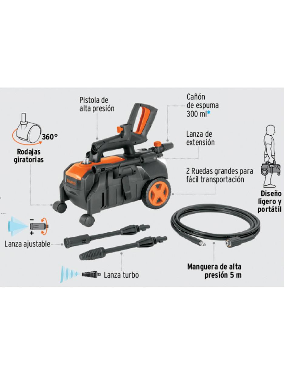 Hidrolavadora eléctrica compacta 1512 PSI 2