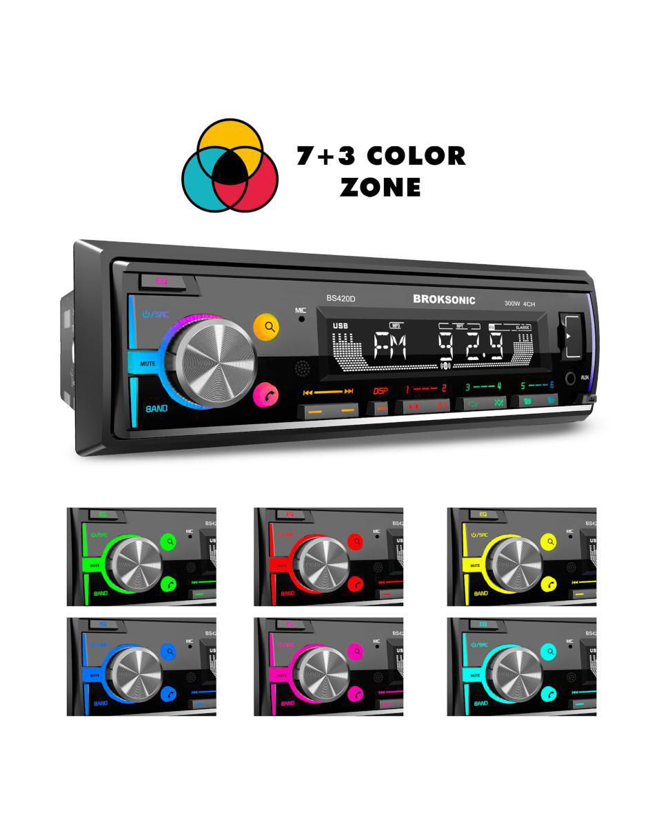 Kit de autoestéreo subwoofer BS-420D65 7